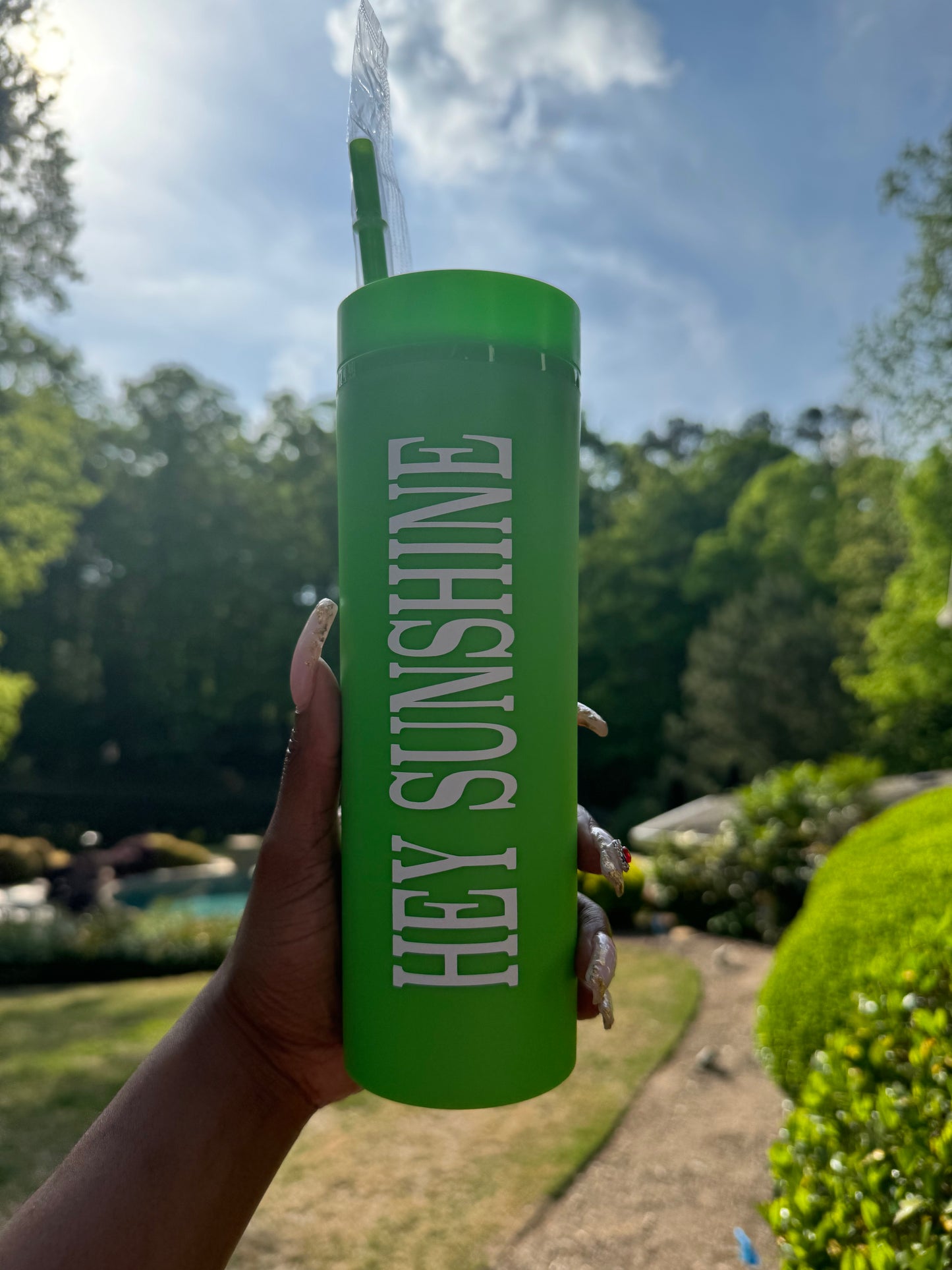 HEY SUNSHINE TUMBLER (GREEN)