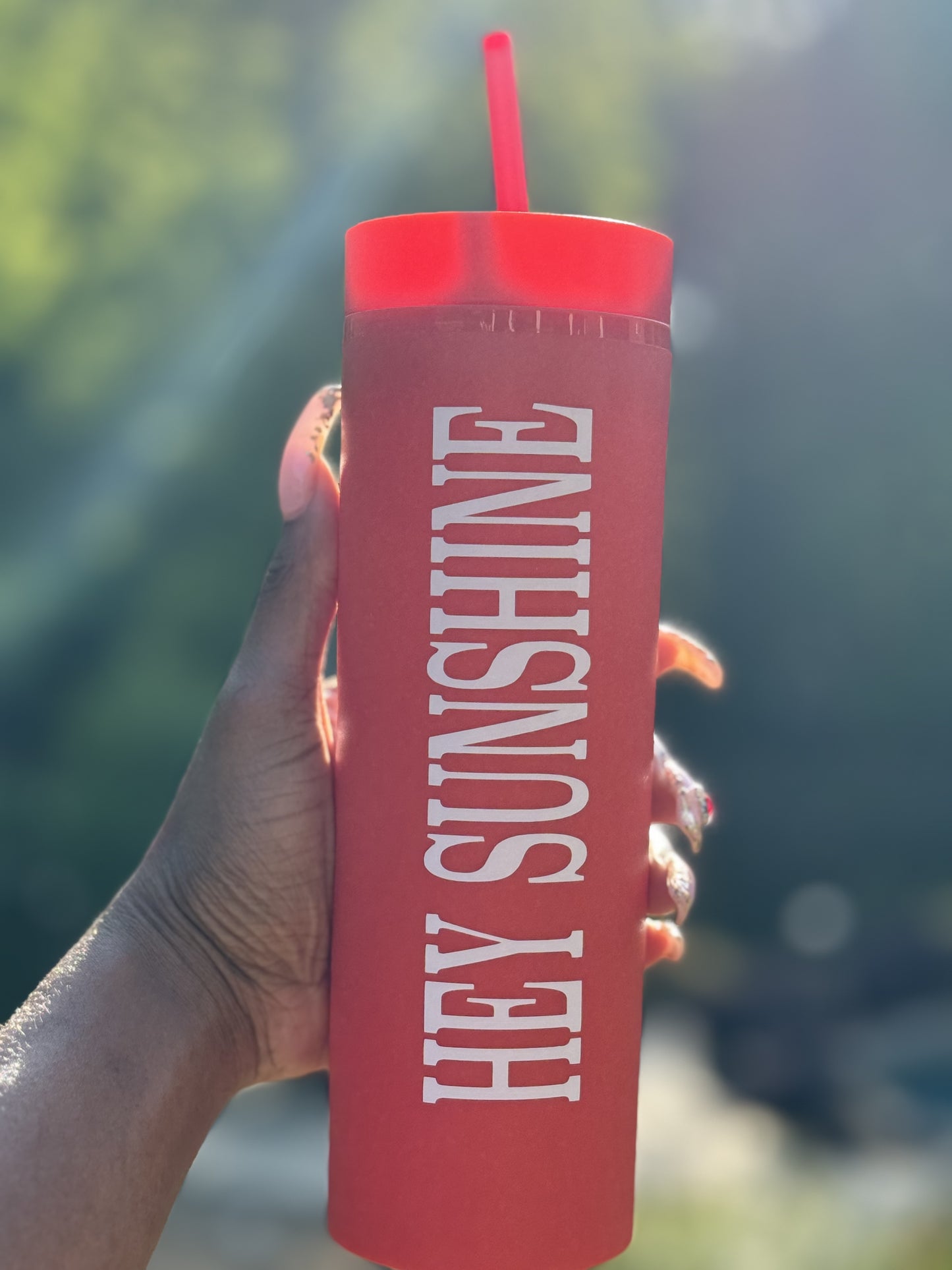 HEY SUNSHINE TUMBLER (RED)