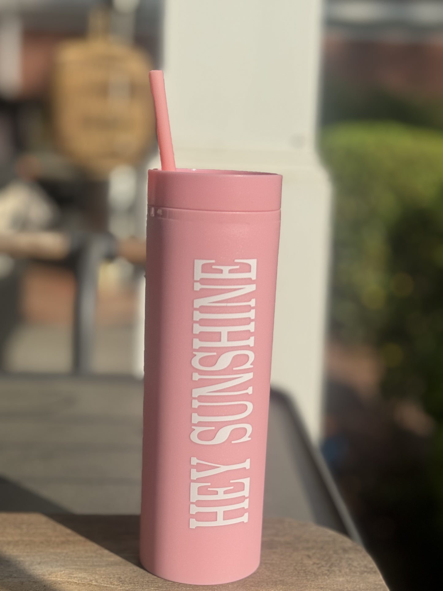 HEY SUNSHINE TUMBLER (PINK)