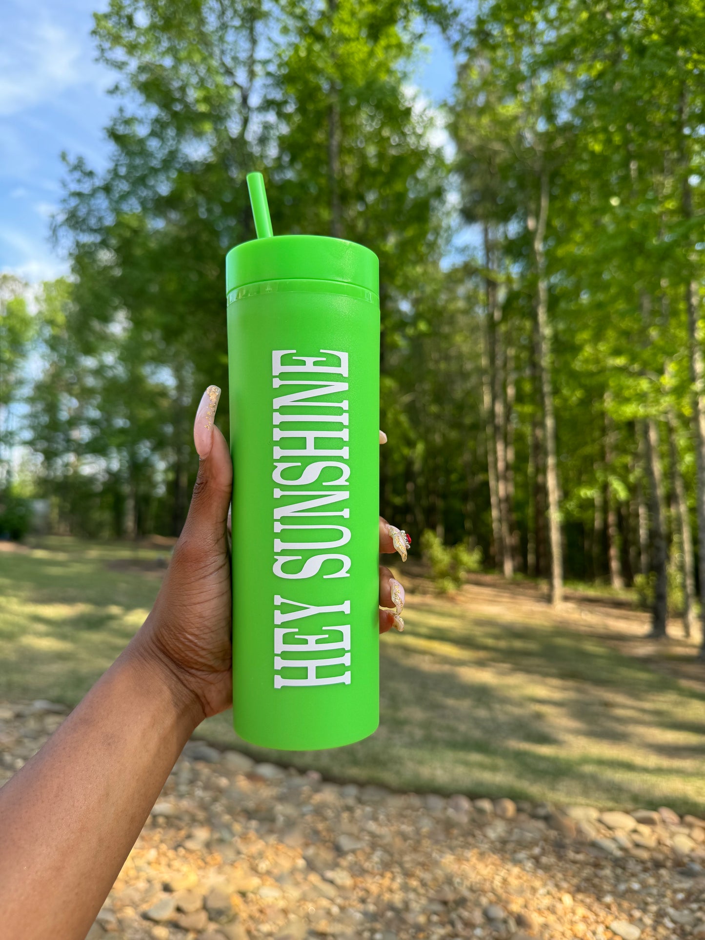 HEY SUNSHINE TUMBLER (GREEN)