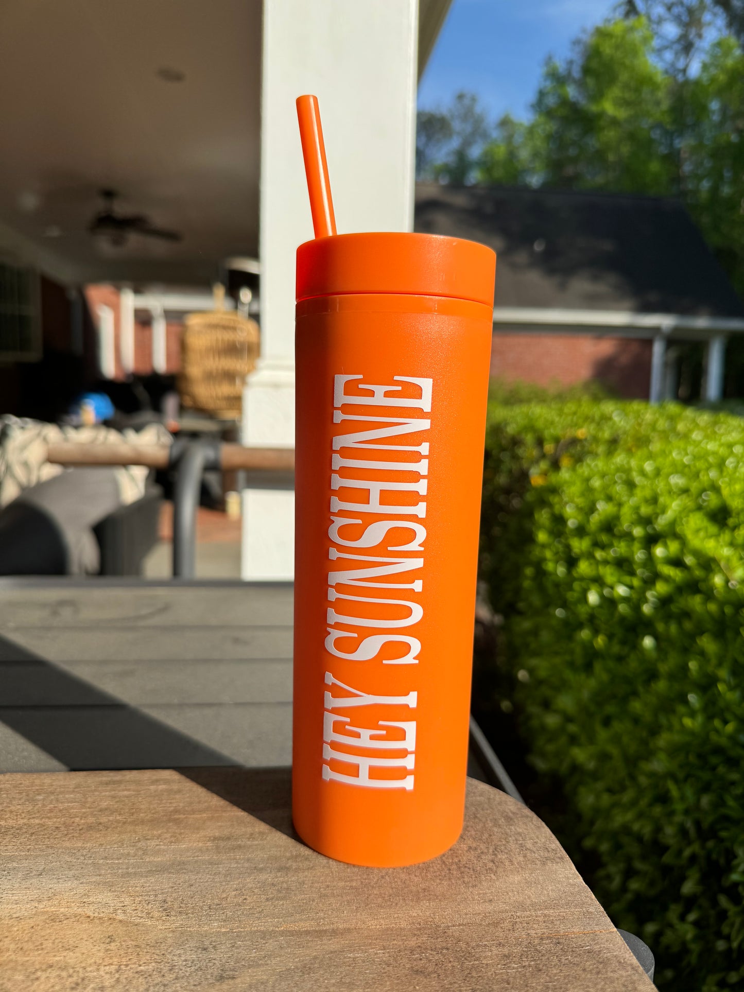HEY SUNSHINE TUMBLER (ORANGE)