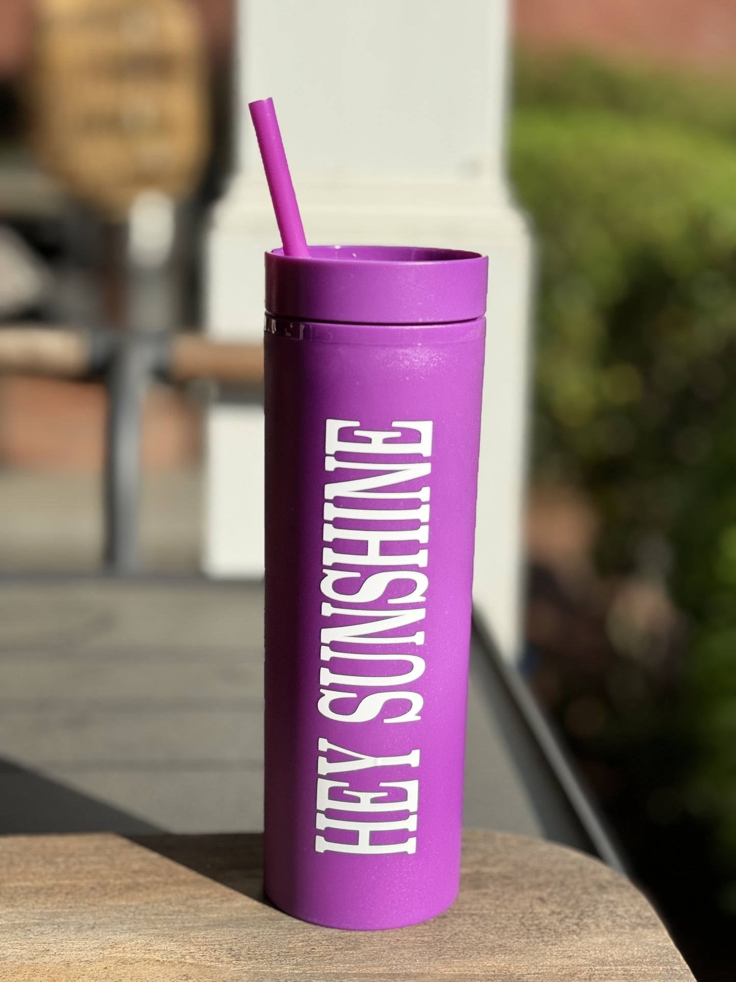 HEY SUNSHINE TUMBLER (PURPLE)