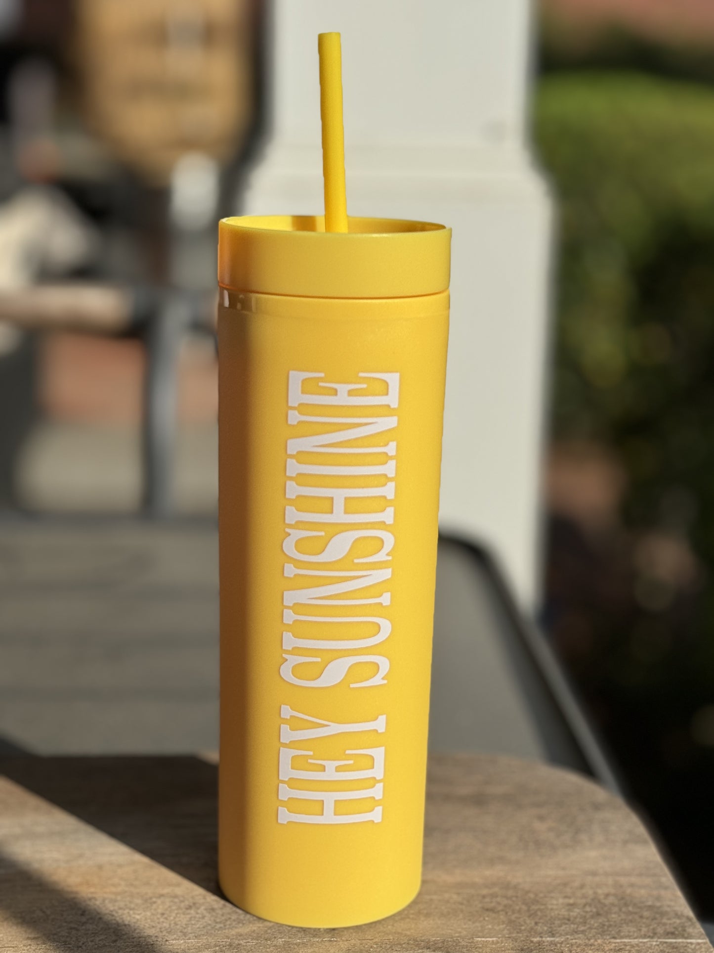 HEY SUNSHINE TUMBLER (YELLOW)