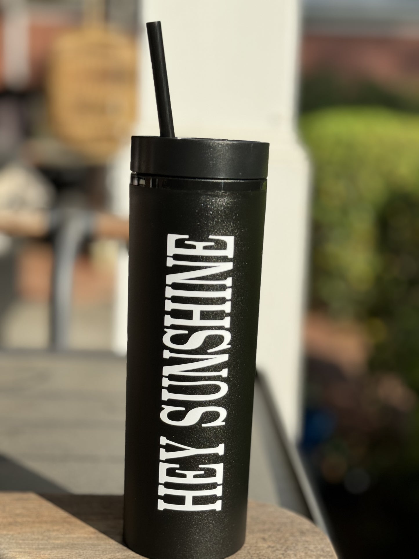 HEY SUNSHINE TUMBLER (BLACK)