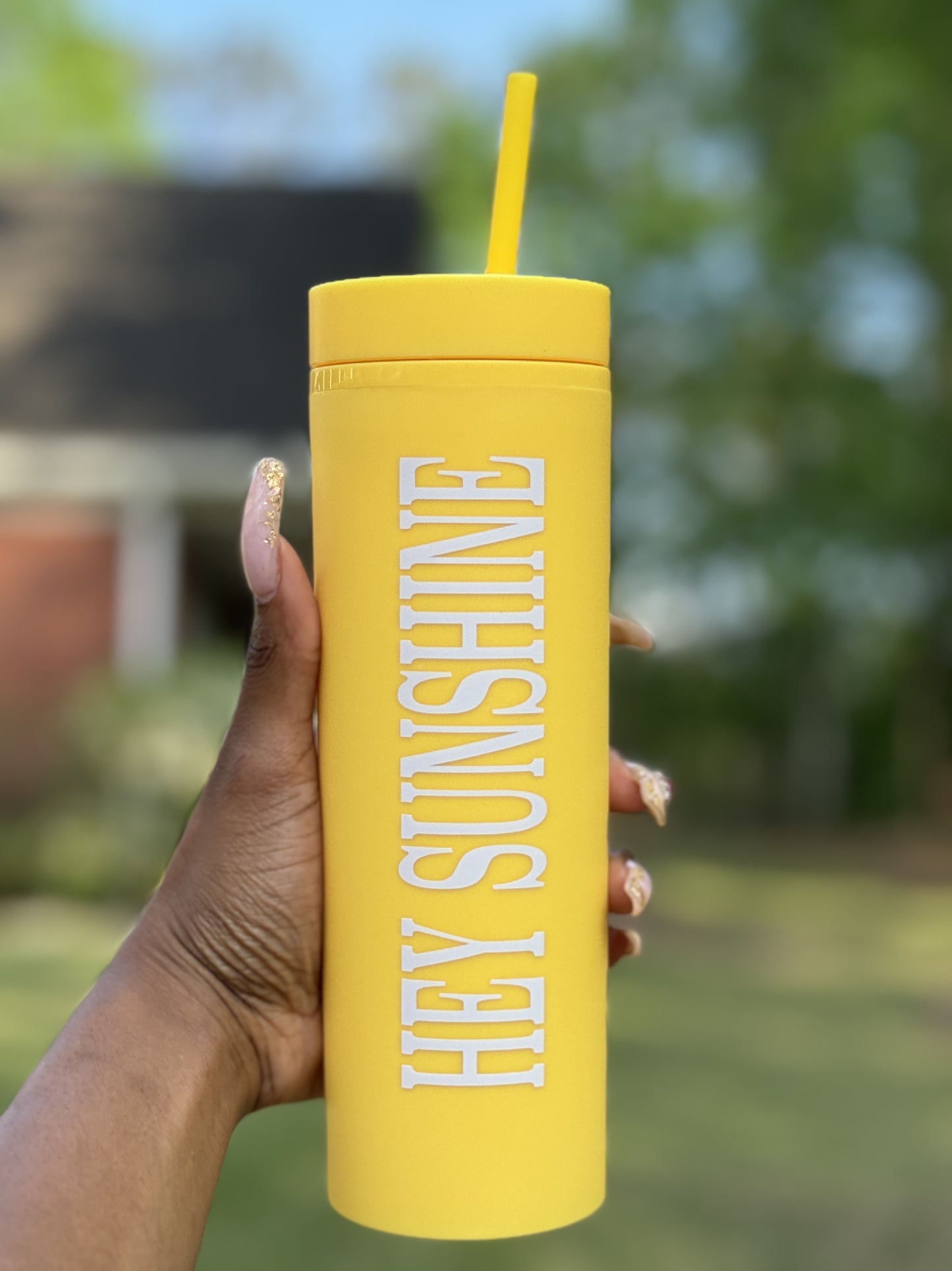 HEY SUNSHINE TUMBLER (YELLOW)